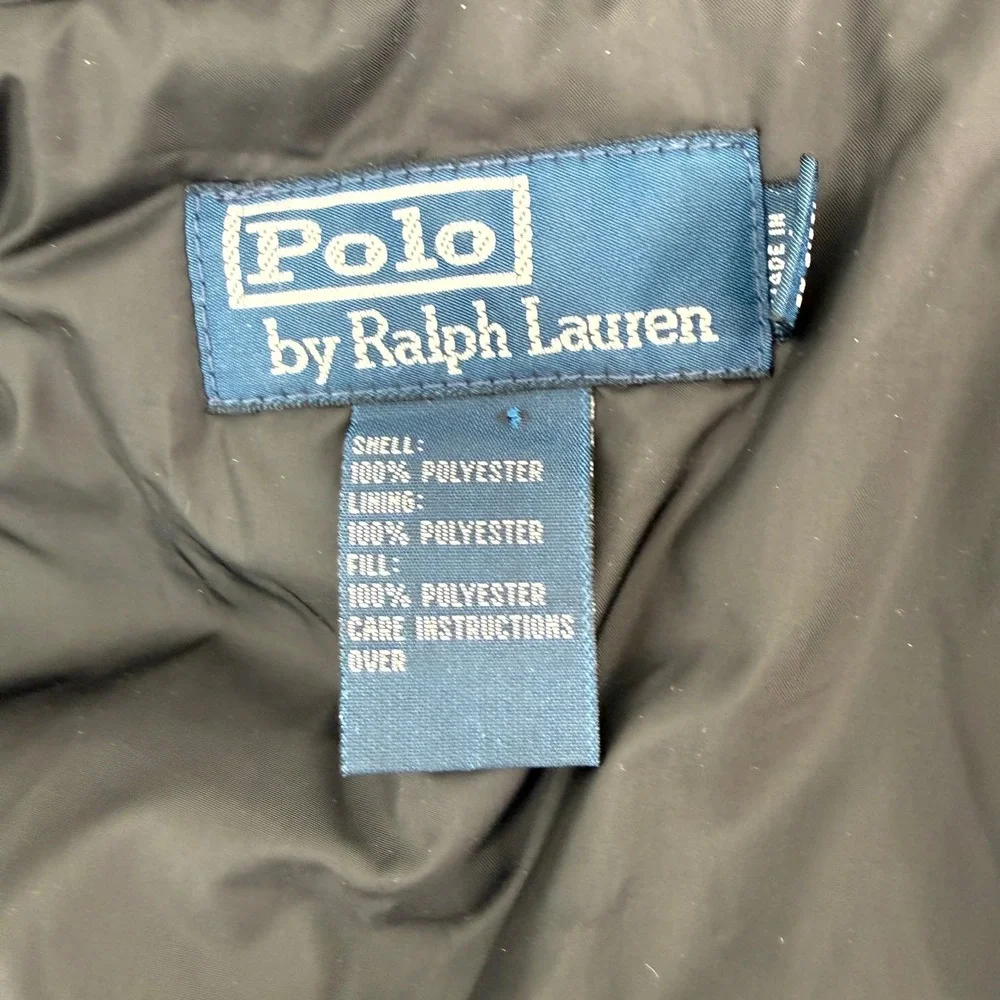 Polo Ralph Lauren Lotus Cars Patch Field Jacket Mens Large Black Hooded Parka
